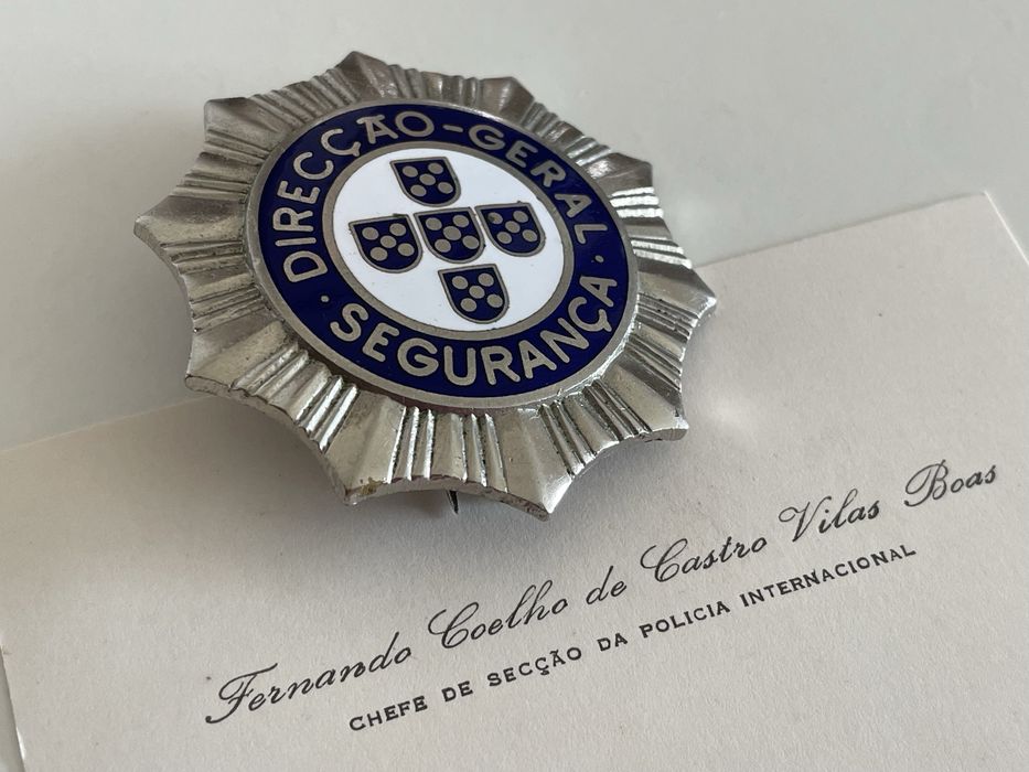 Crachá da polícia PIDE DGS + Cartao