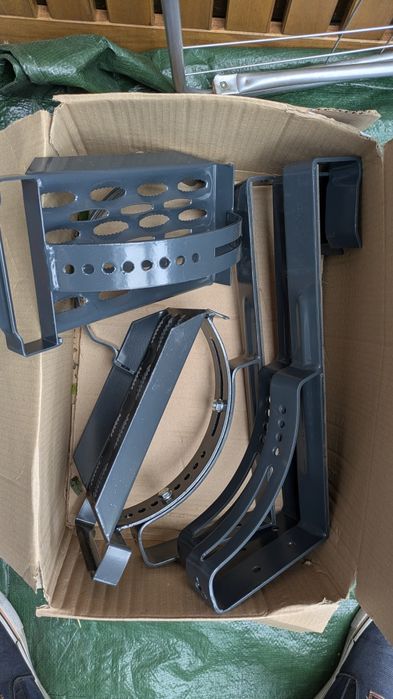 AVALINE stopień kominiarski 2 szt.  SET STEP D grafit RAL 7016 – komplet