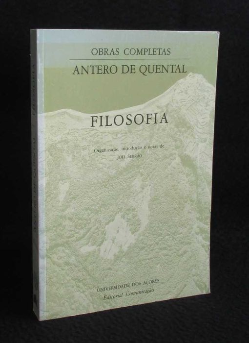 Livro Filosofia Antero de Quental 1ª edição 1991