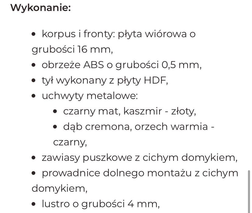 Obserwuj Meble łazienkowe – zestaw „Orzech Warmia” | gotowe do montażu