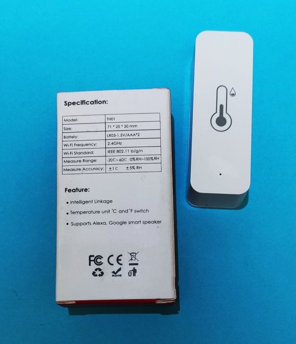 Датчик температури та вологості Tuya