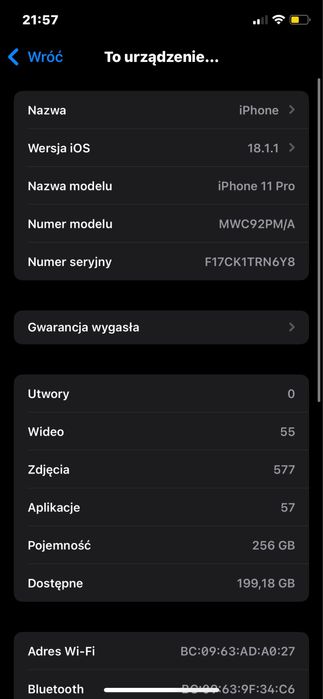 Iphone 11 pro  256gb