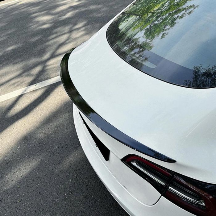 Tesla 3 / Y спойлер багажника сабля М4 стиль черный глянец