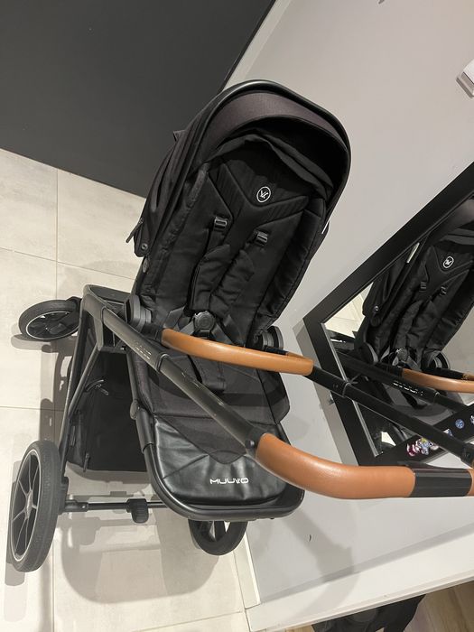 Wozek 3w1 gondola + spacerówka Muuvo Slick 2.0 + fotelik wraz z bazą do samochodu