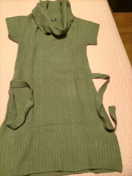 Vestido gola larga