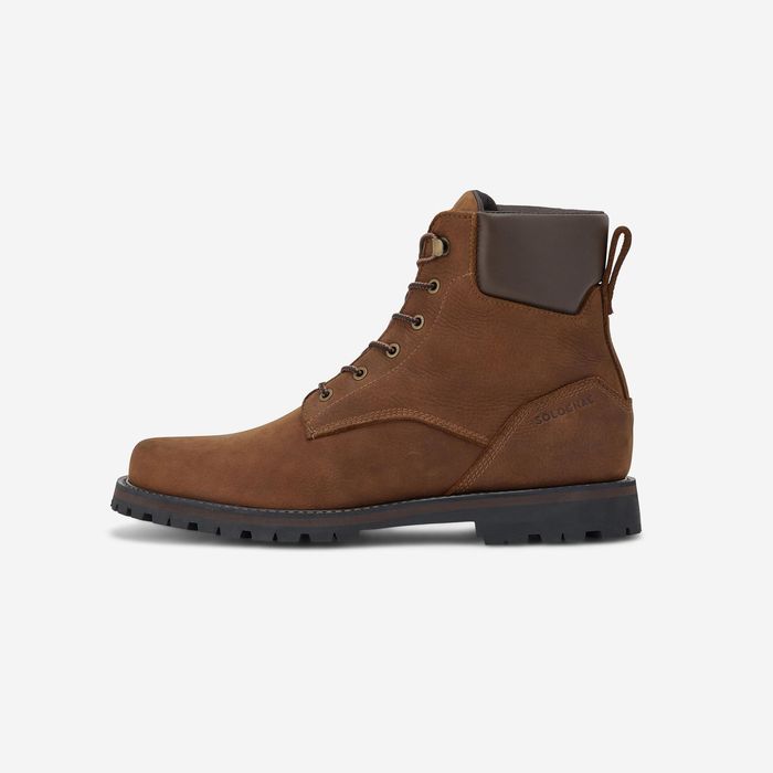 Botas de Caça Resistentes em Couro Crosshunt 510 HTG Castanho