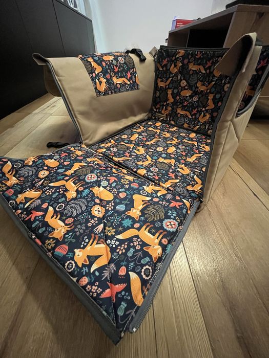 Mata samochodowa dla psa, fotelik