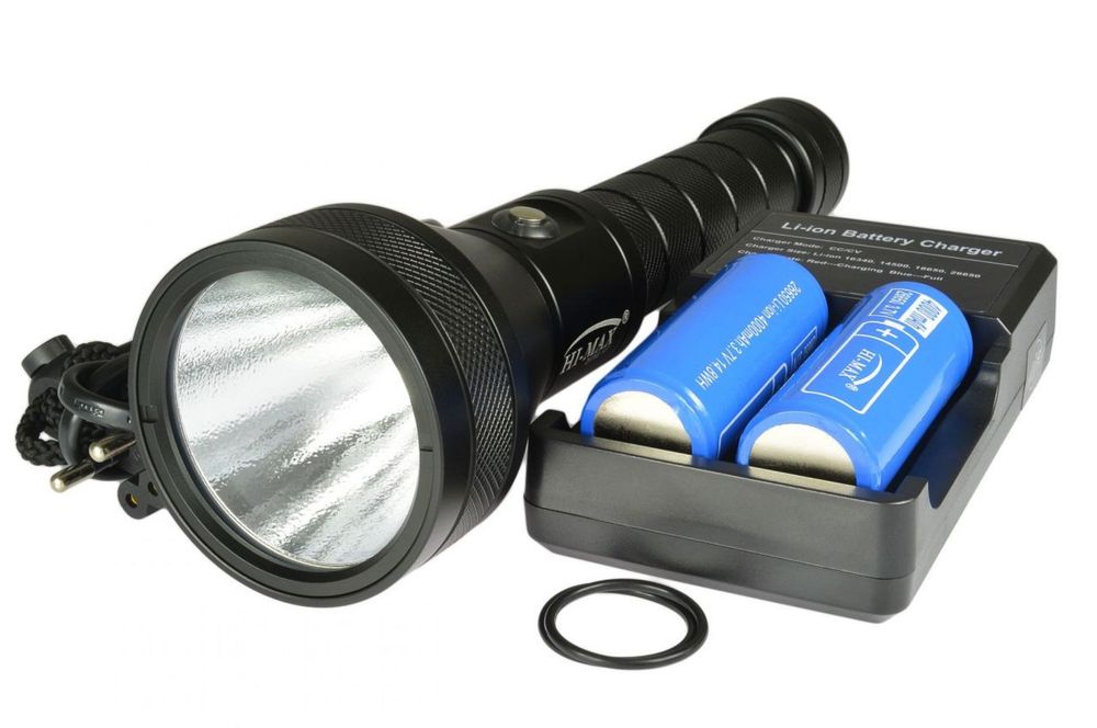 Latarka nurkowa H-17 z akumulatorem i ładowarką 3800 lm