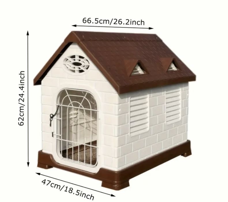 Casa pet de luxo e resistente com porta - conforto ao seu cão ou gato