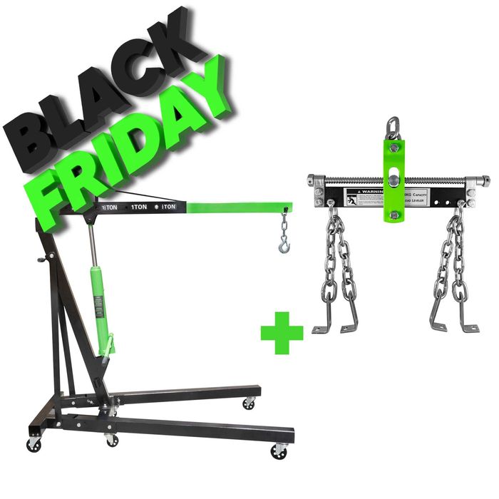 Grua de 2 Toneladas desdobrável + suporte