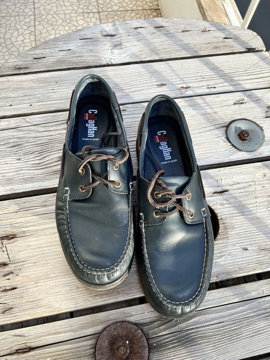 Sapatos de Vela de pele - azuis 45