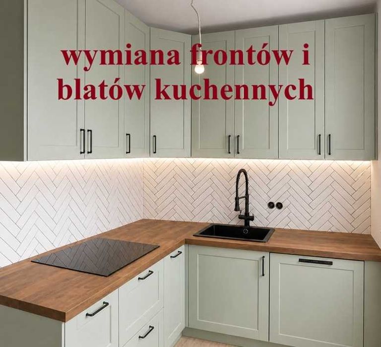 wymiana frontów w kuchni - wymiana frontów kuchennych - fronty do kuchni - fronty do szafek kuchennych -