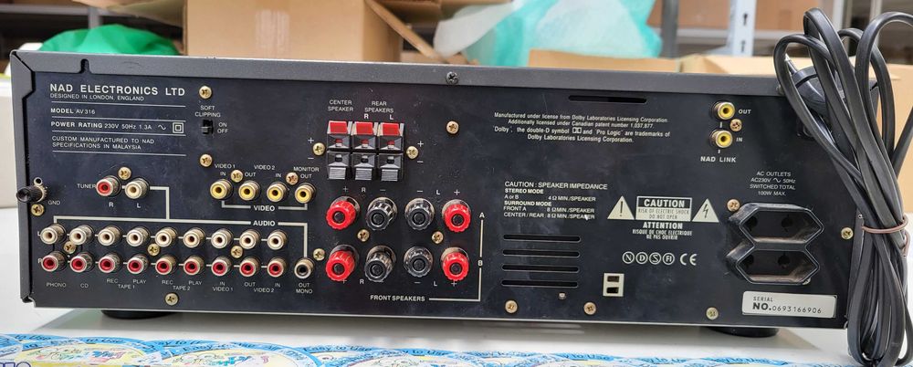 NAD av316 Amplificador 5.1