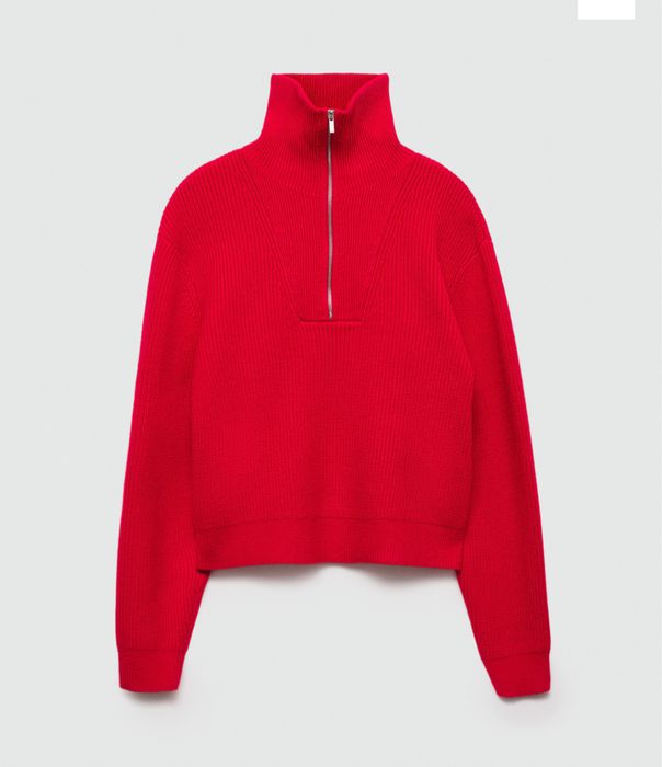 Джемпер Mango / светр / гольф / червоний