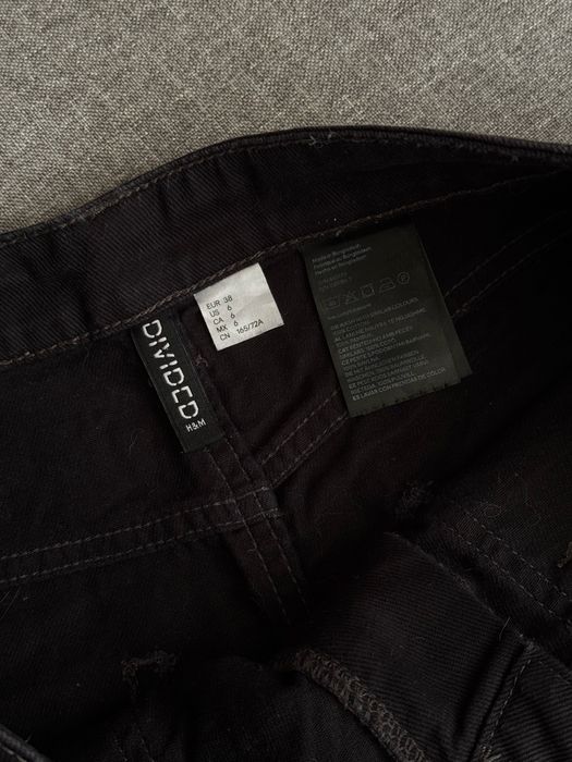 Чорні широкі прямі джинси H&M