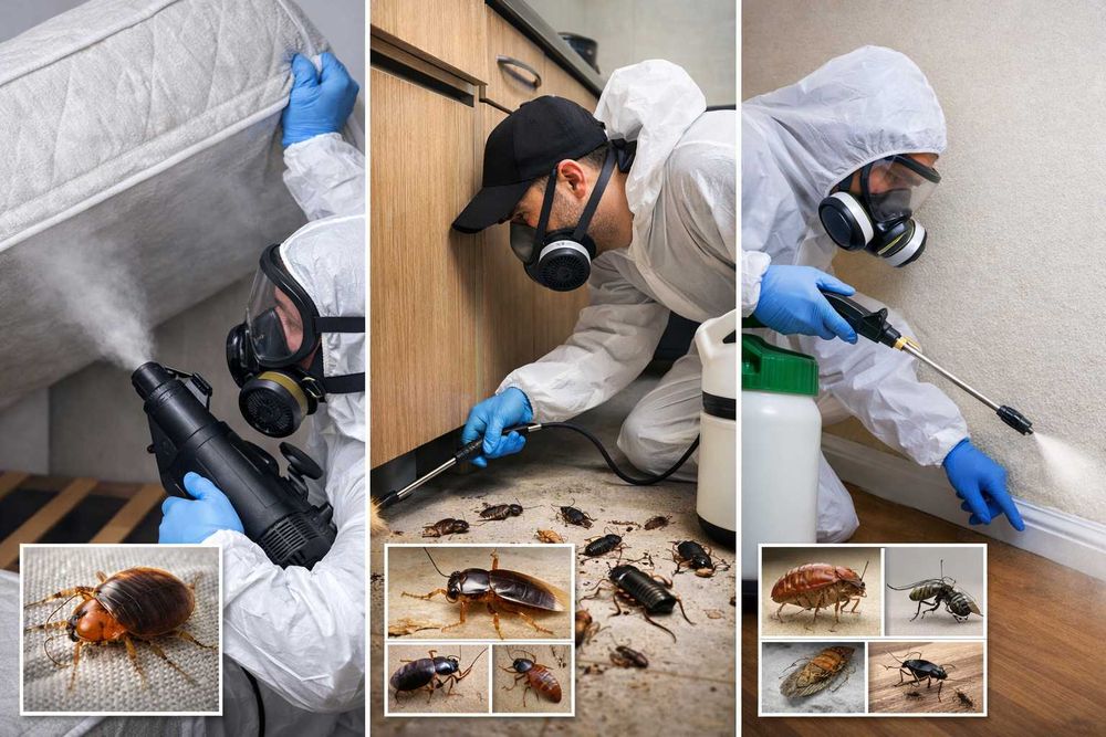 Знищення комах • Клопи • Таргани • Блохи • Дезінсекція