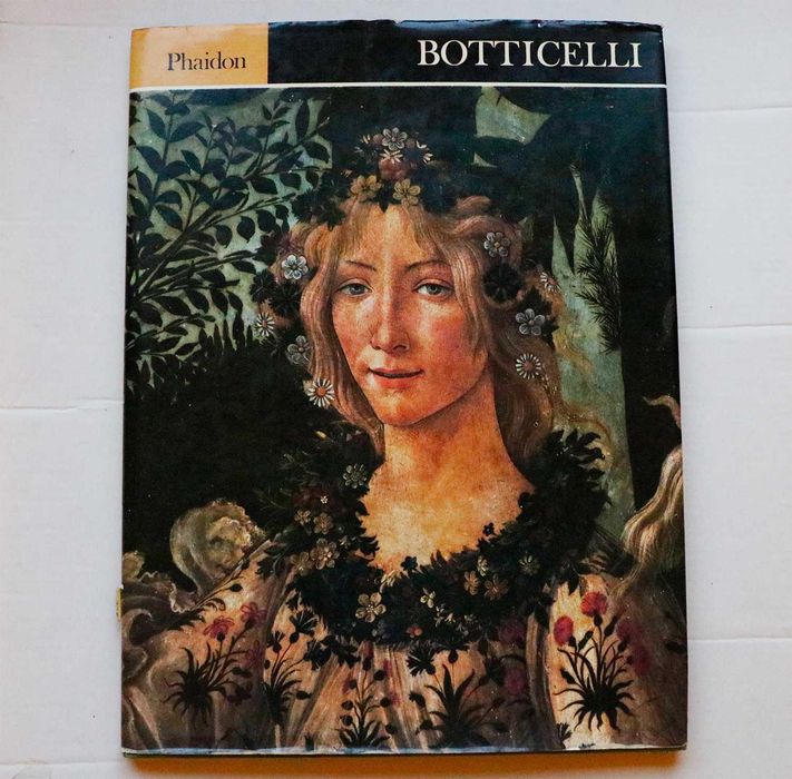 Каталог робіт Боттічеллі (Phaidon 1972) палітурка, суперобкладинка.