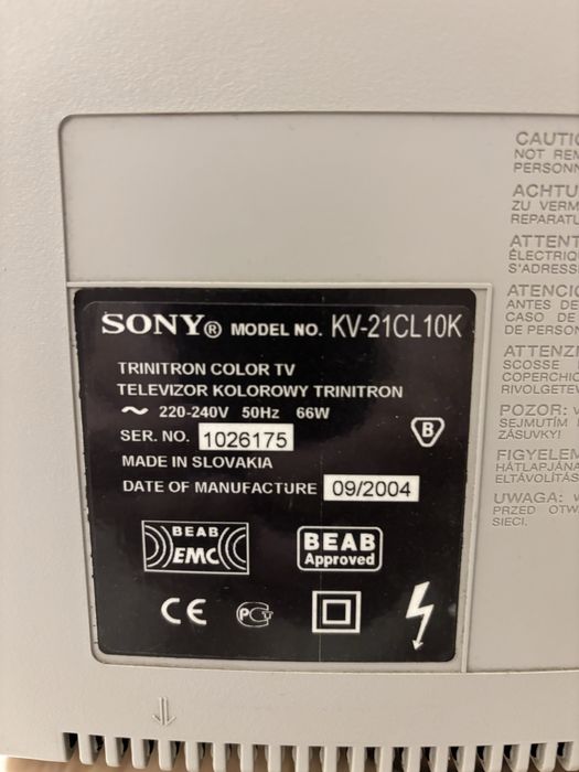 Телевізор Sony KV-21CL10K