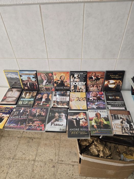 Lote de dvds e cds