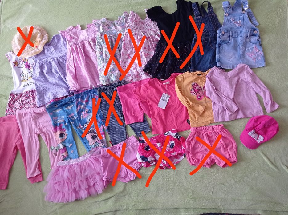 Дитячий, літній одяг для дівчинки, плаття, легінси, шорти, 86-92 см.