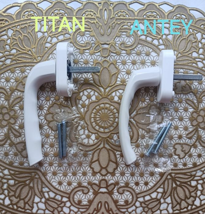 Ручка оконная ASTEX Antey, Titan белая.