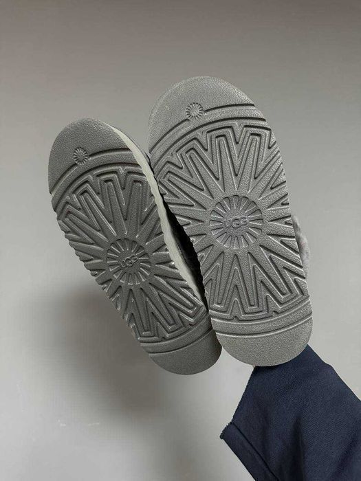 Уггі UGG Disquette Platform Slippers Grey premium угги осінні/зимові