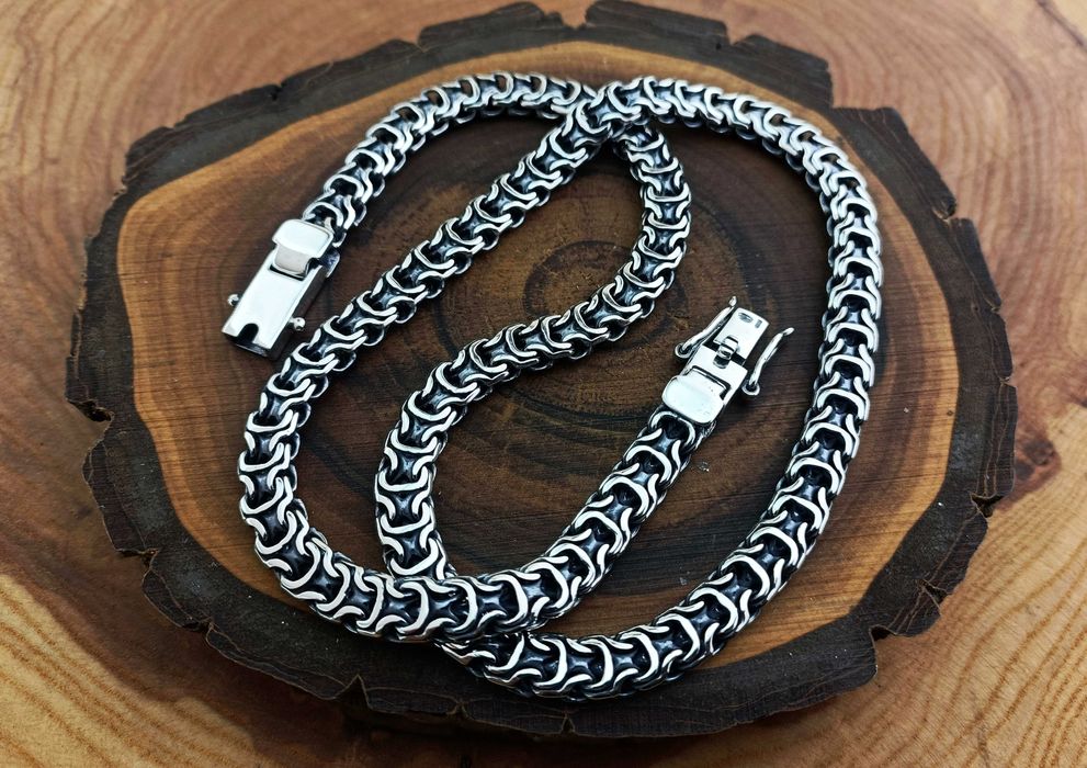 Срібний ланцюг Рамзес чоловічий ланцюжок. Серебряная цепочка Рамзес.