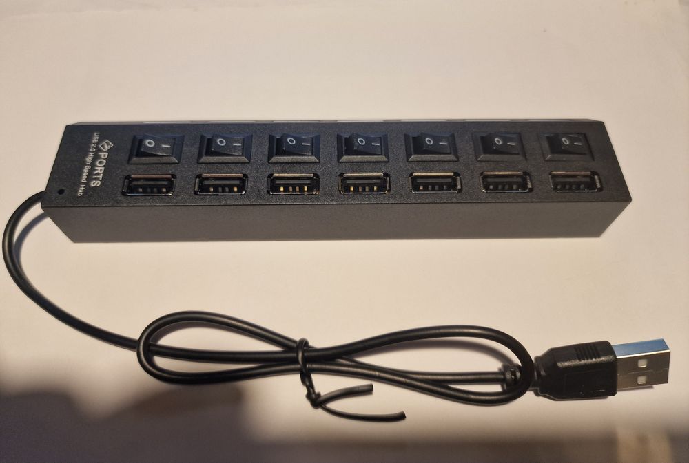 Hub extensão USB com 7 portas Novo