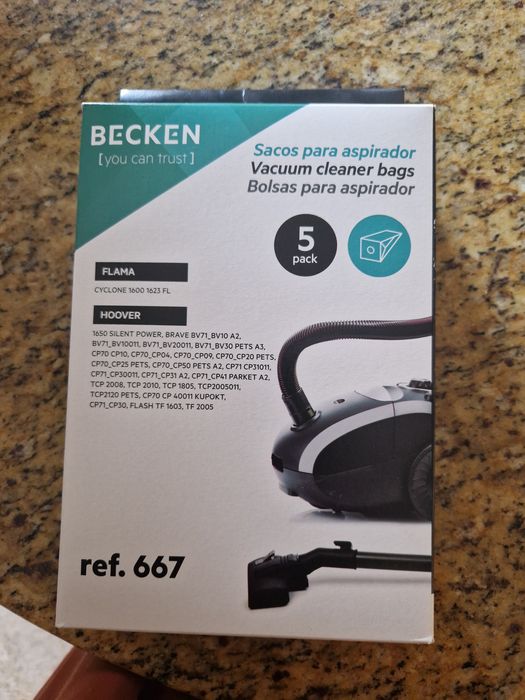 Sacos aspirador becken 667 (novos -4)