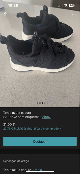 Sapatilhas azuis  26