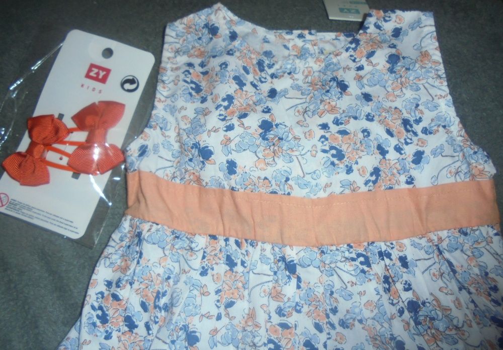 Vestido + lacinhos cabelo novos