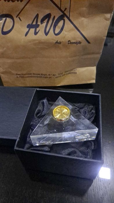 Crystal Triangle with Clock427807783969761283