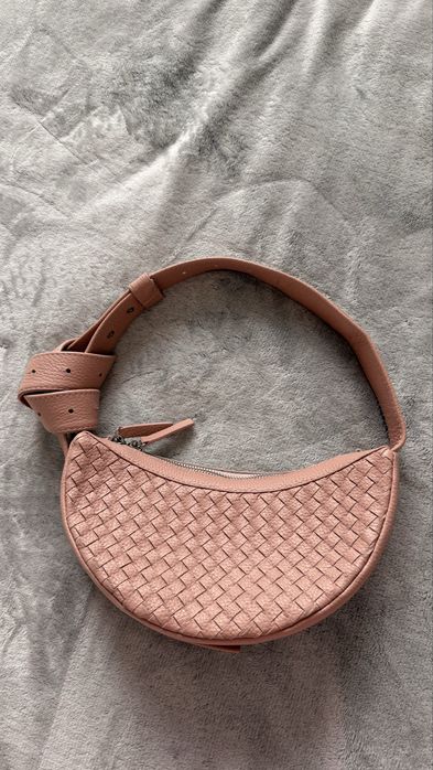 Lovandbag Luna S шкіряна плетена сумка