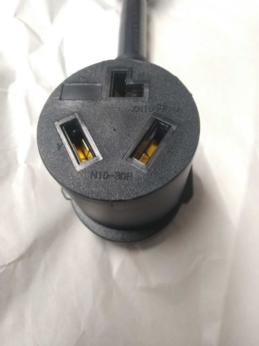 Перехідник адаптер хвіст з розеткой NEMA 10-30 та вилкой евро (Schuko)