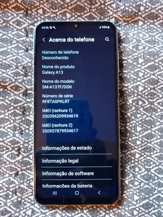 Telemóvel Samsung Galaxy A13, dual SIM