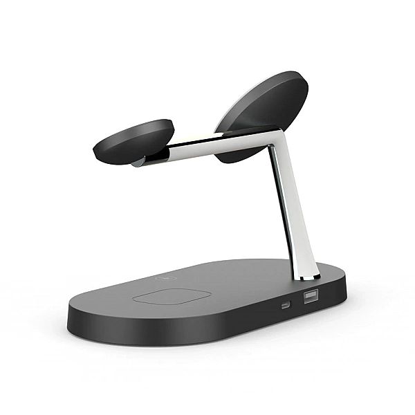 Ładowarka Tech-Protect A12 indukcyjna 3w1 MagSafe na smartfon / słucha