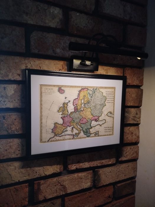 Mapa Europy z XVIII wieku.
