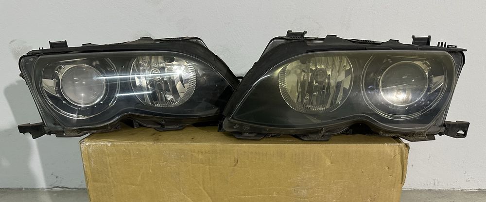 Faróis Xenon Bmw E46 sedan + E46 Touring de 2001 a 2005