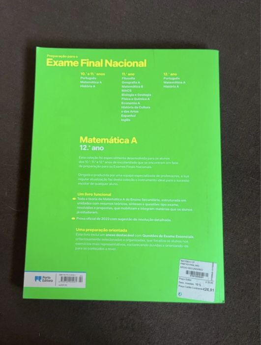 Preparar o exame Matematica 12 sno