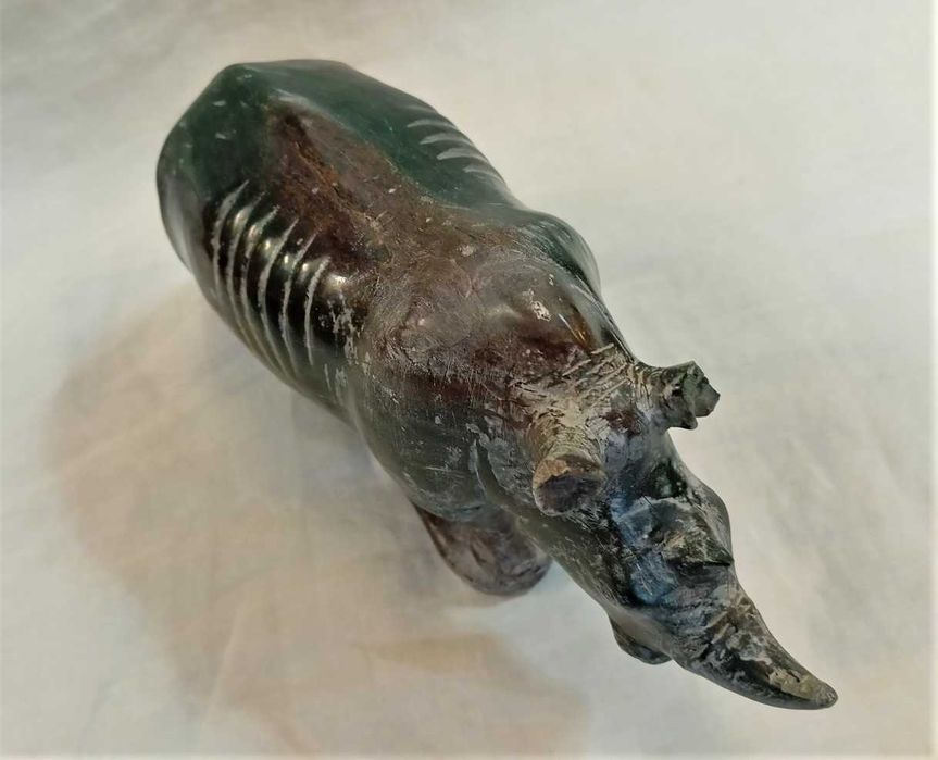 Estatueta Rinoceronte Pedra