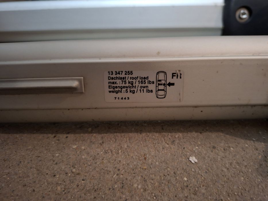 Belki dachowe orginał opel astra j sedan bagażnik dachowy