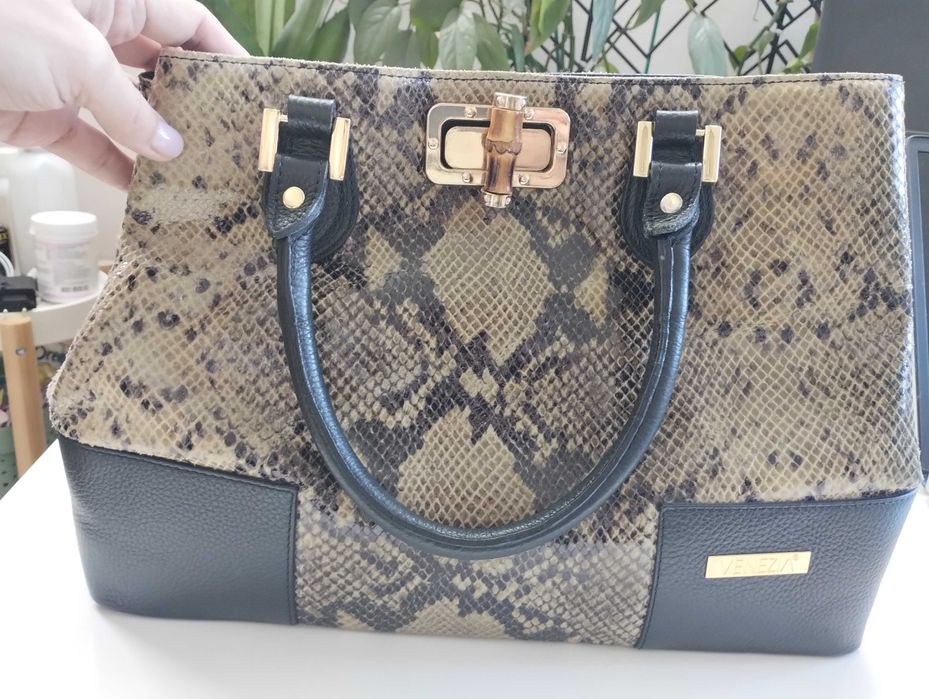 Torebka skórzana Venezia na ramię