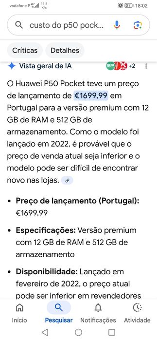 Huawei P50 pocket Premium