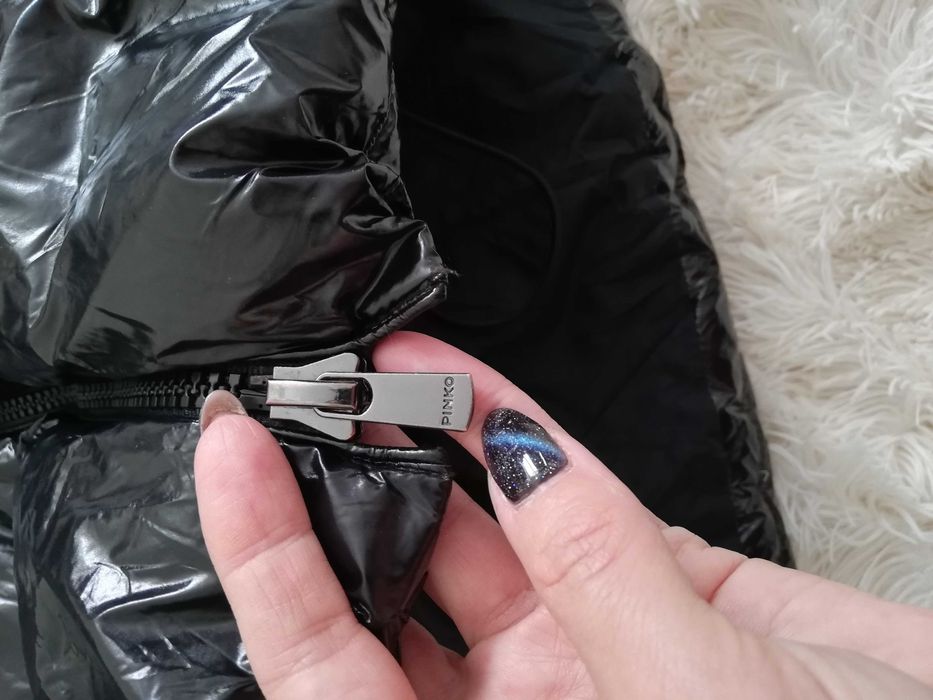 kurtka PINKO M L 38 40 czarna Crystal kurtka zimow Pinko M 38 L 40