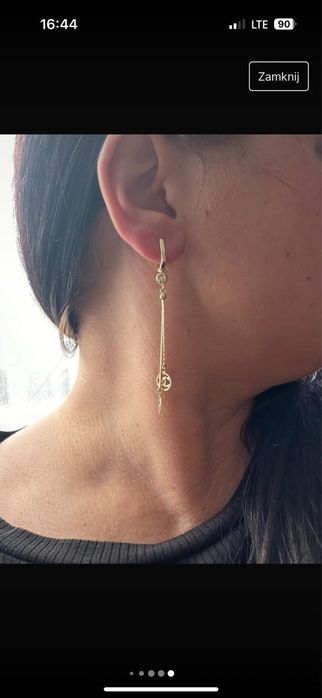 Kolczyki zlote 14 karat proba 585