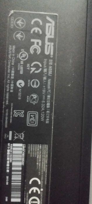 Корпус ноутбука Asus N550J