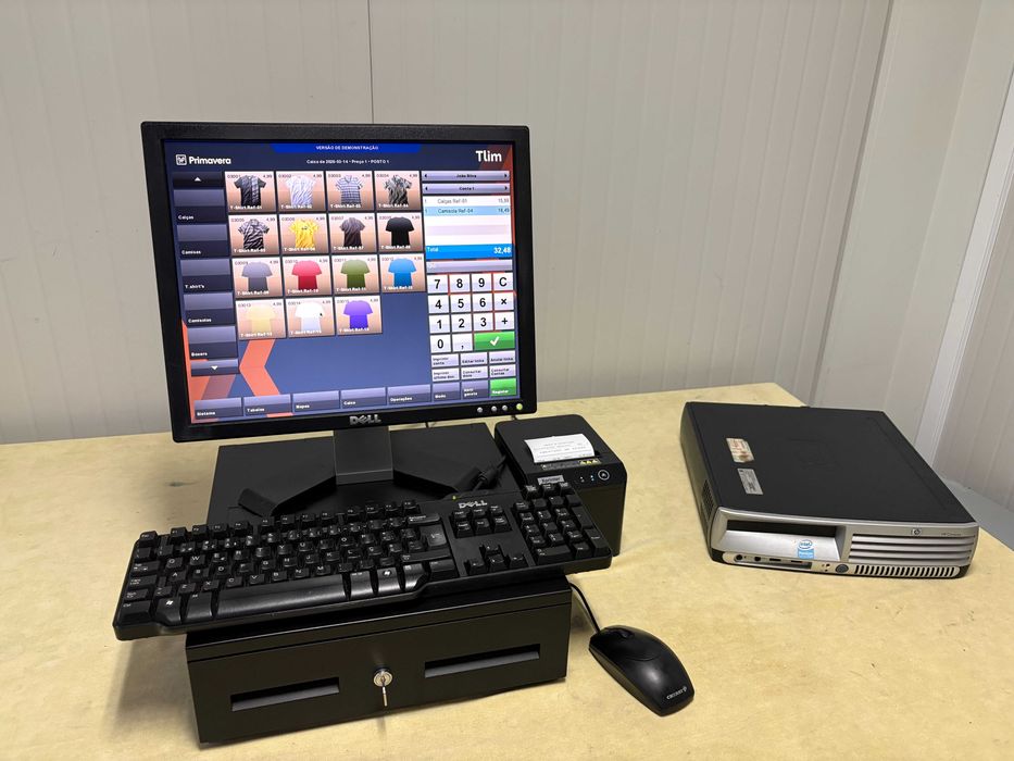 POS / Caixa registadora + programa novo + Garantia