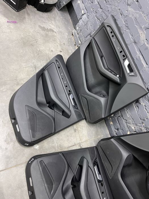 Карти дверей обшивка дверей Audi Q5 A4 B8 A4B9 чорні память без памяті