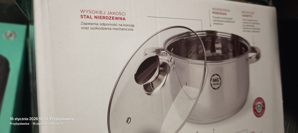 Zestaw garnków Verso nowy,7 elementów,