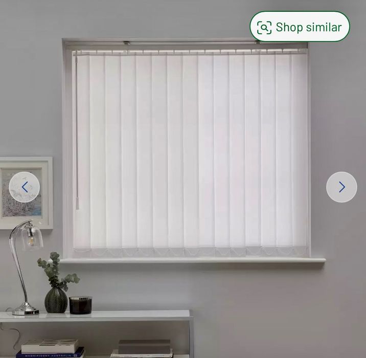 2x Novo tamanhos verticais estores kit 1x180cm 1x120cm largo ajustável